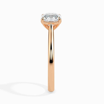 50 Cent Asscher Solitaire Ring