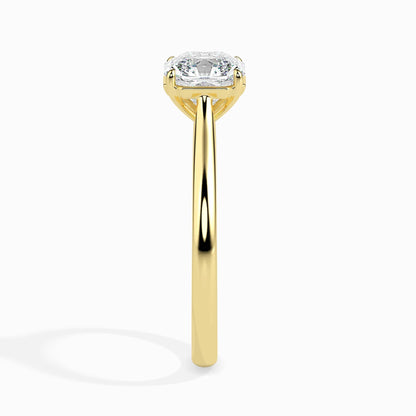 50 Cent Asscher Solitaire Ring