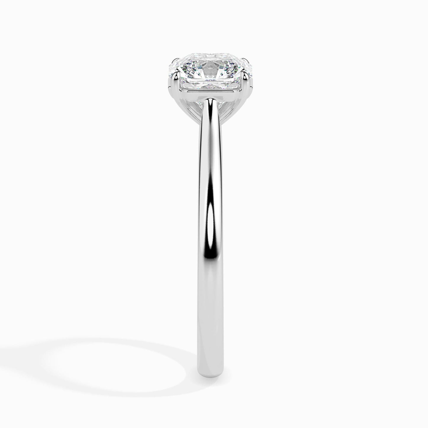 1 Carat Asscher Solitaire Ring