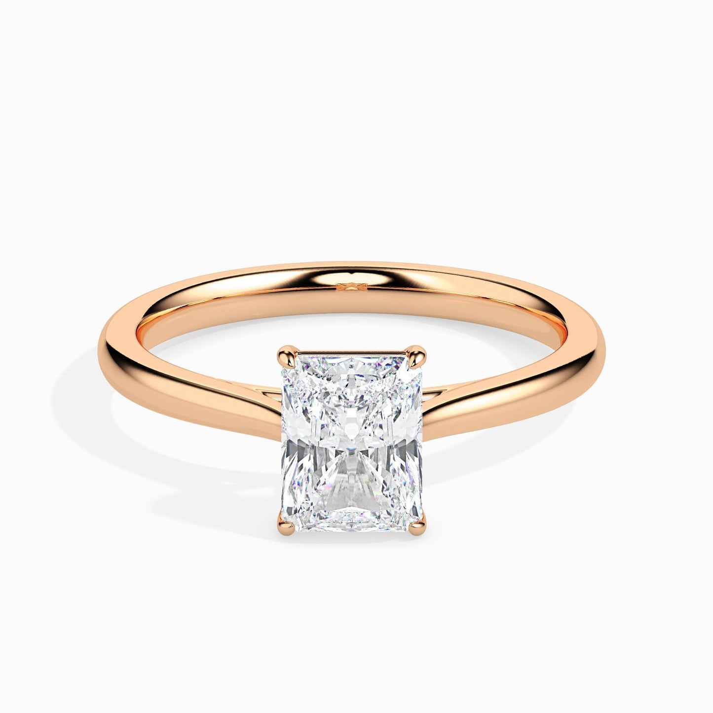 50 Cent Radiant Solitaire Ring