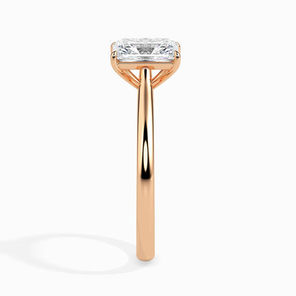 50 Cent Radiant Solitaire Ring