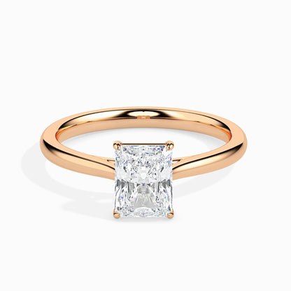 1 Carat Radiant Solitaire Ring