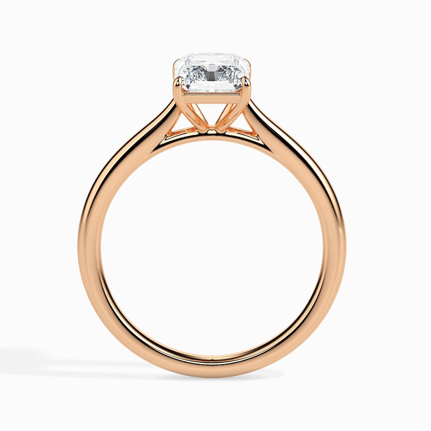 1 Carat Radiant Solitaire Ring