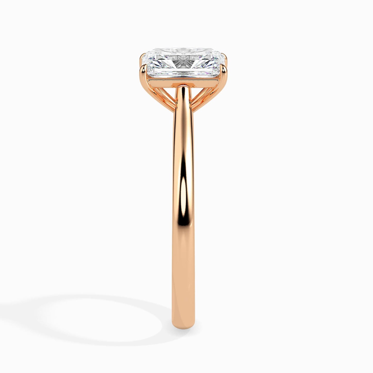 1 Carat Radiant Solitaire Ring