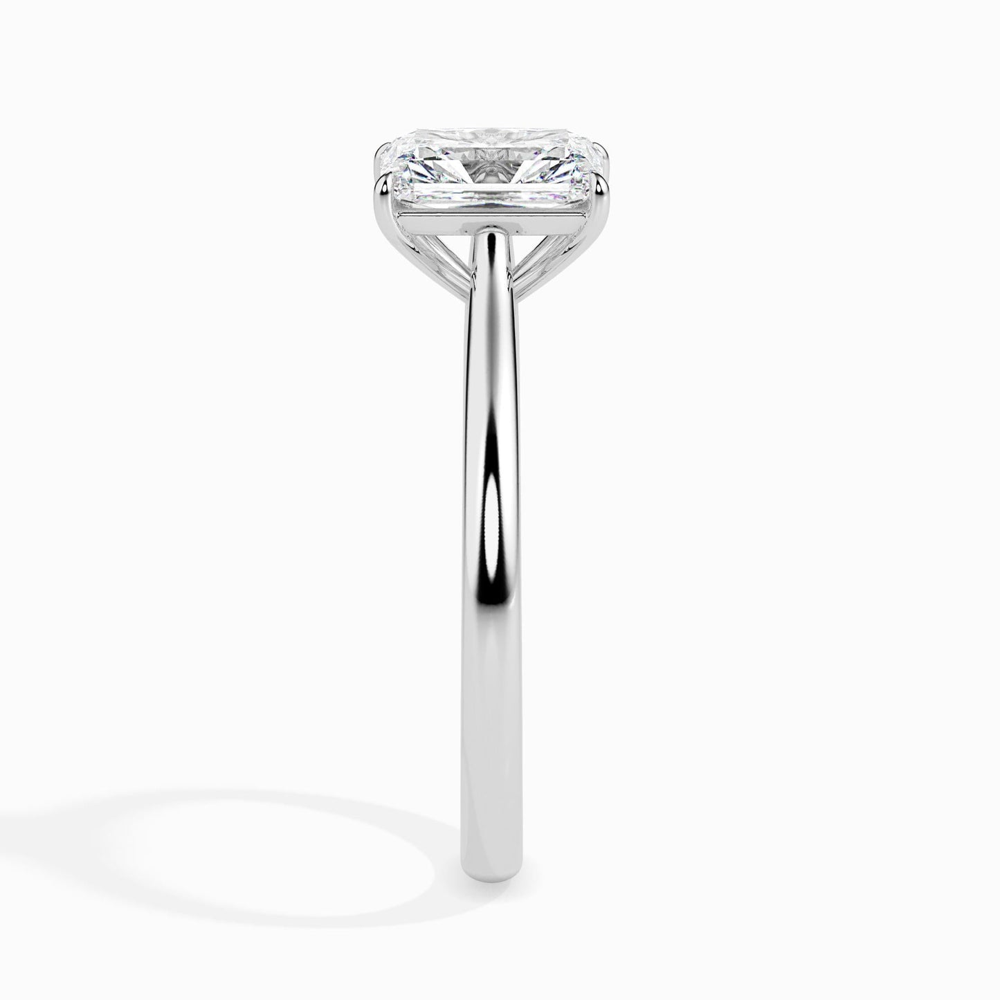 1 Carat Radiant Solitaire Ring