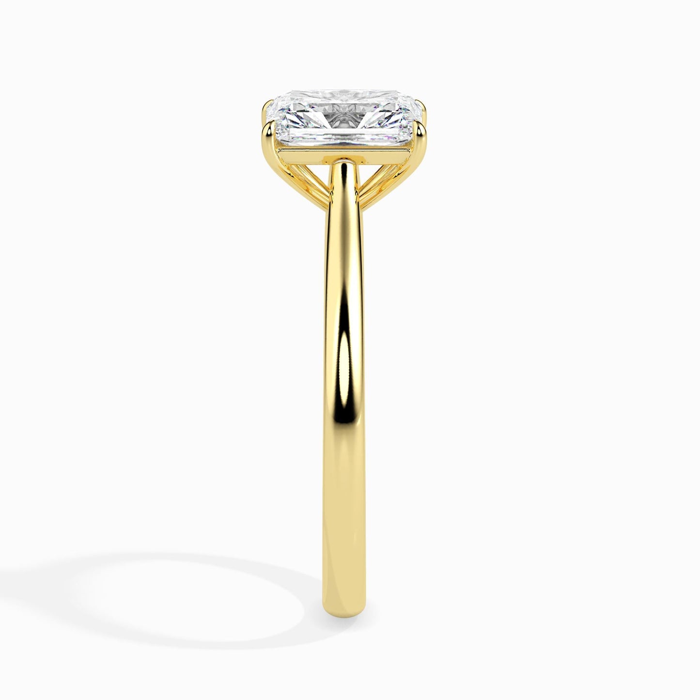 1 Carat Radiant Solitaire Ring