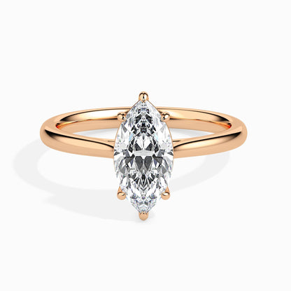 50 Cent Marquise Solitaire Ring