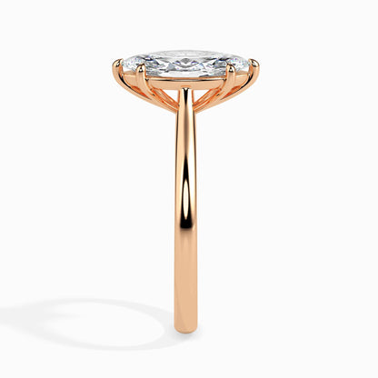 50 Cent Marquise Solitaire Ring