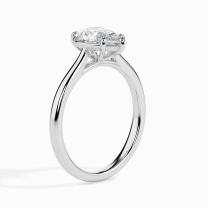 1 Carat Pear Solitaire Ring