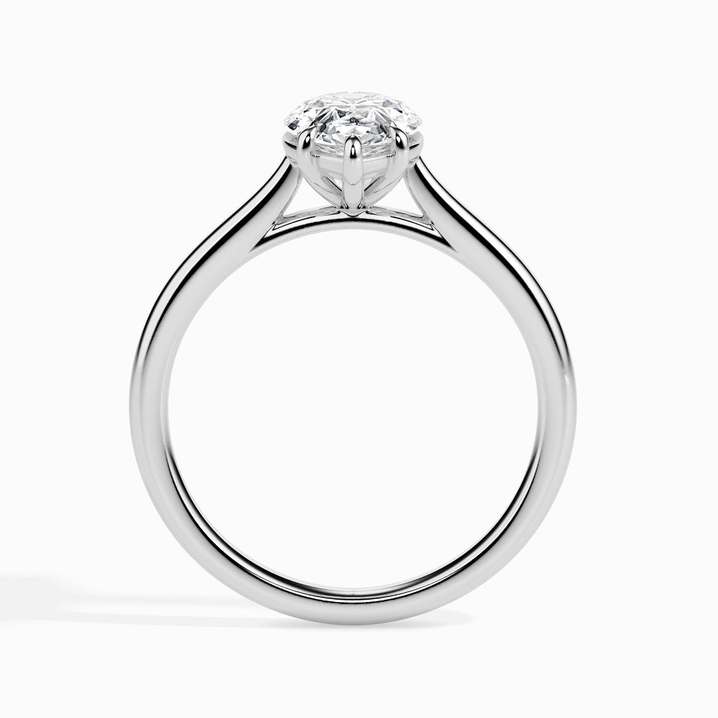 1 Carat Pear Solitaire Ring