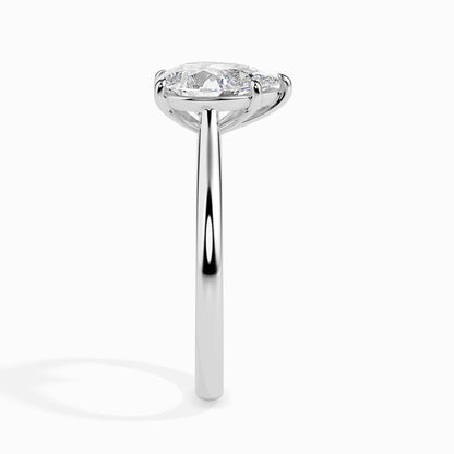 1 Carat Pear Solitaire Ring