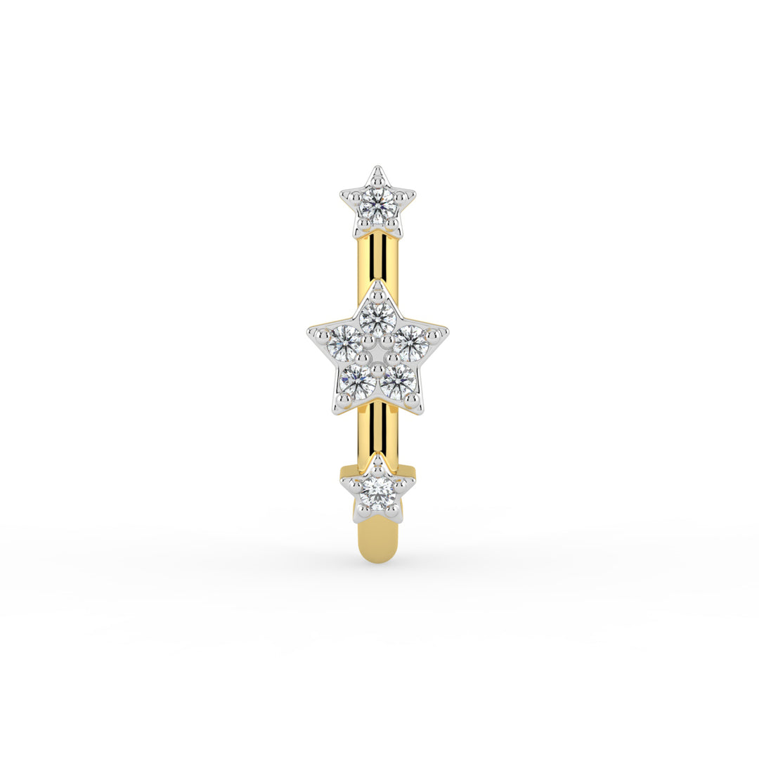 Celestial Sparkle Lab Diamond Nose Pin