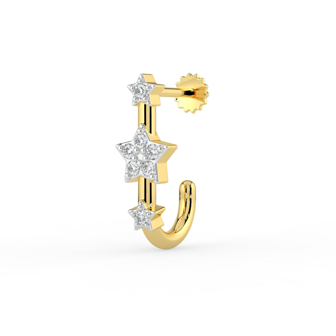Celestial Sparkle Lab Diamond Nose Pin