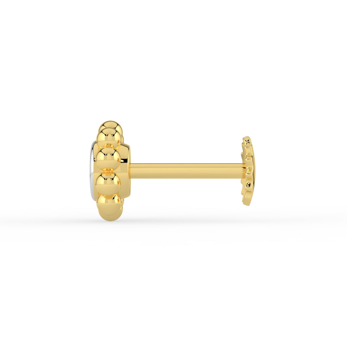 Beaded Sparkles Lab Diamond Nose Pin