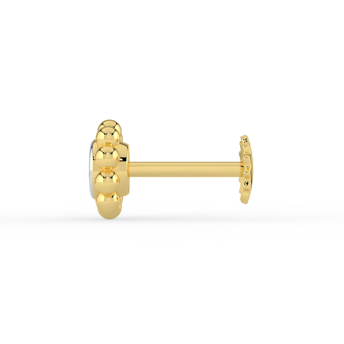 Beaded Sparkles Lab Diamond Nose Pin