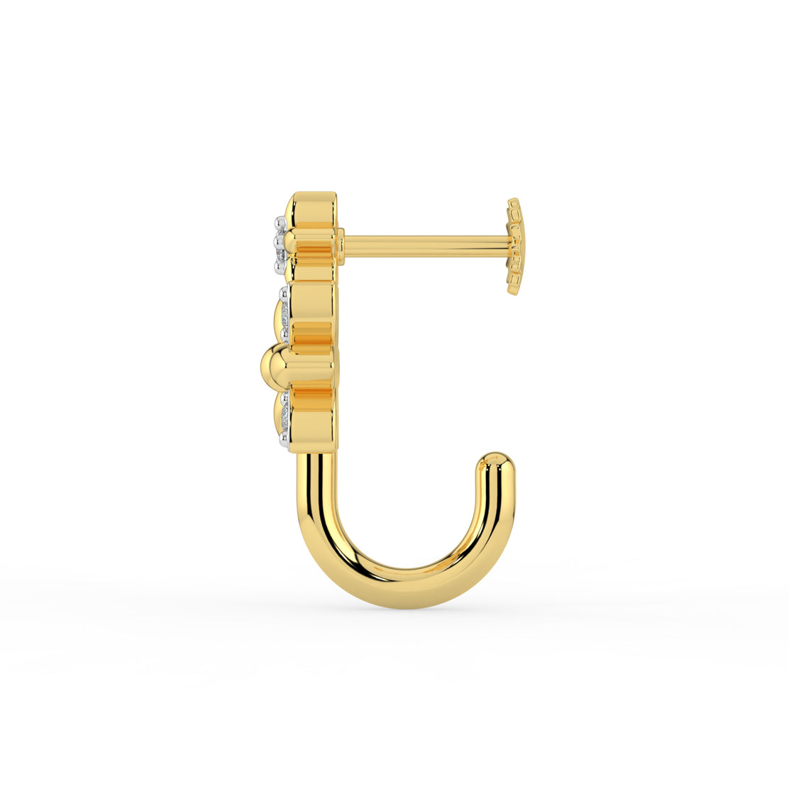 Dainty Blooms Lab Diamond Nose Pin
