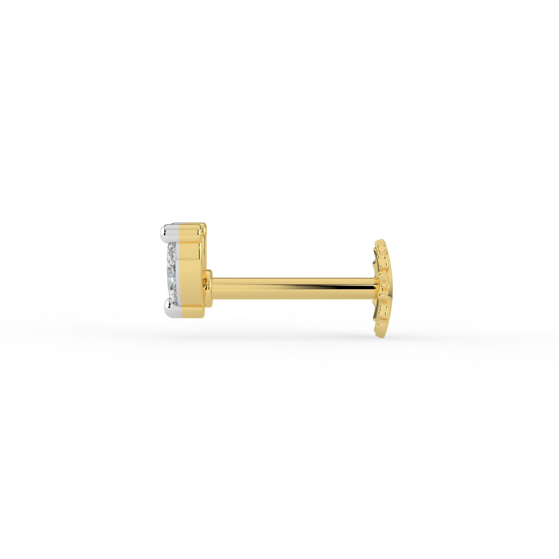Marquise Duo Lab Diamond Nose Pin