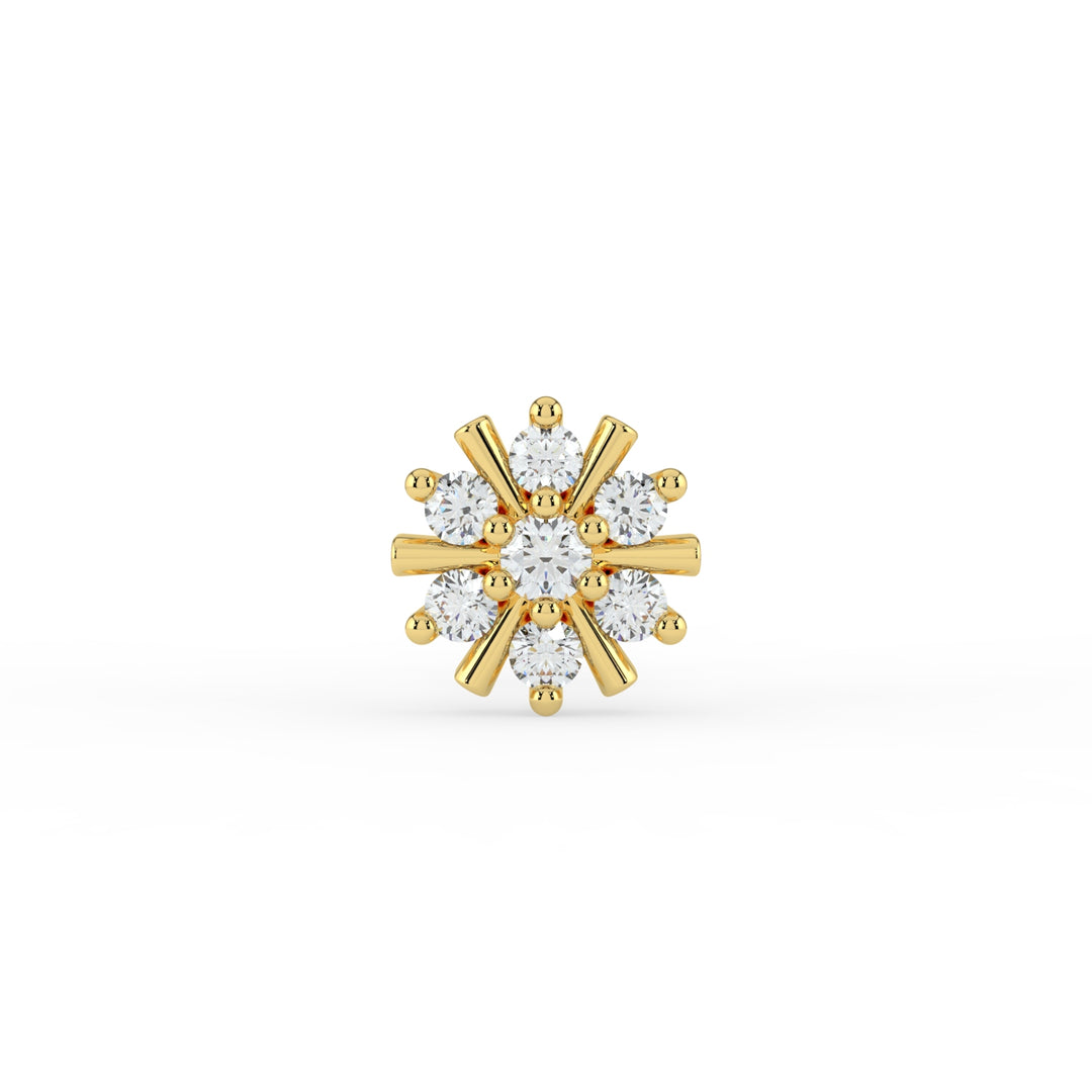 Radiant Rays Lab Diamond Nose Pin