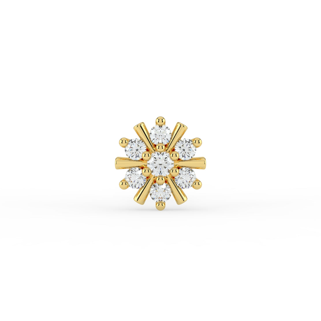 Radiant Rays Lab Diamond Nose Pin