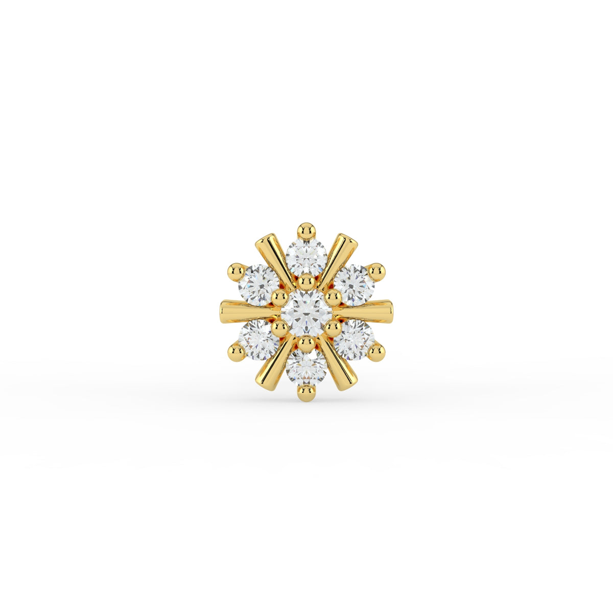Radiant Rays Lab Diamond Nose Pin