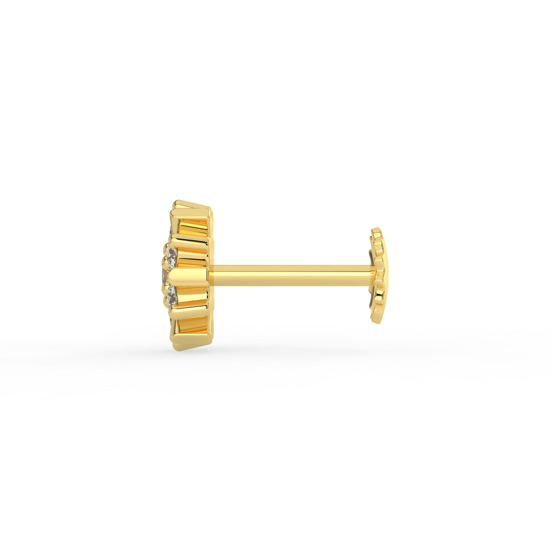 Radiant Rays Lab Diamond Nose Pin