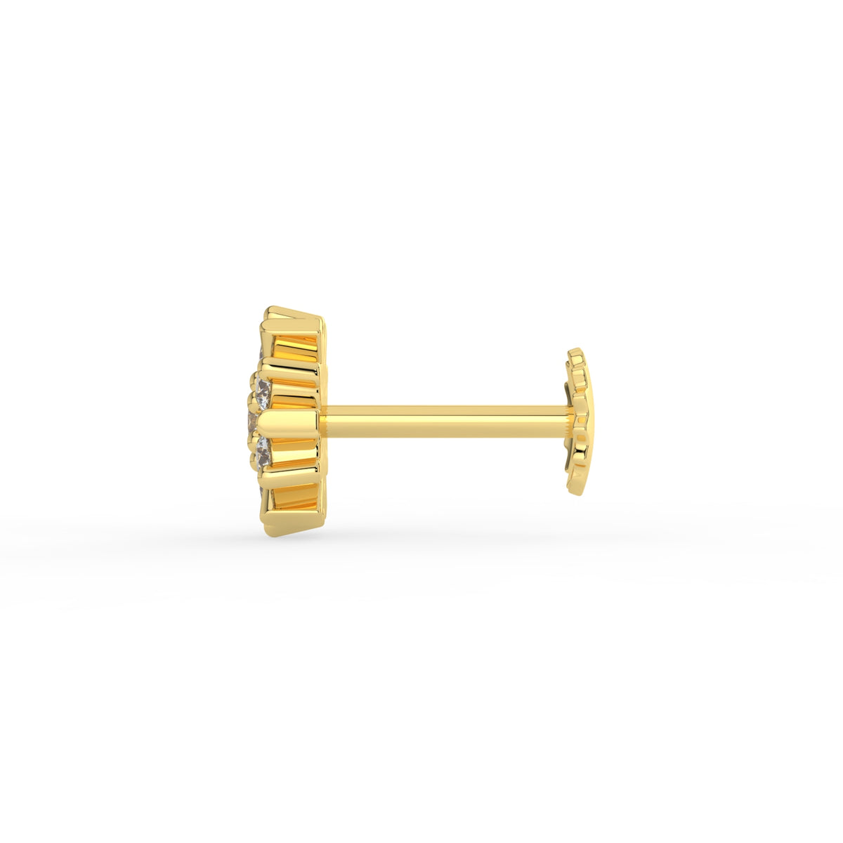 Radiant Rays Lab Diamond Nose Pin