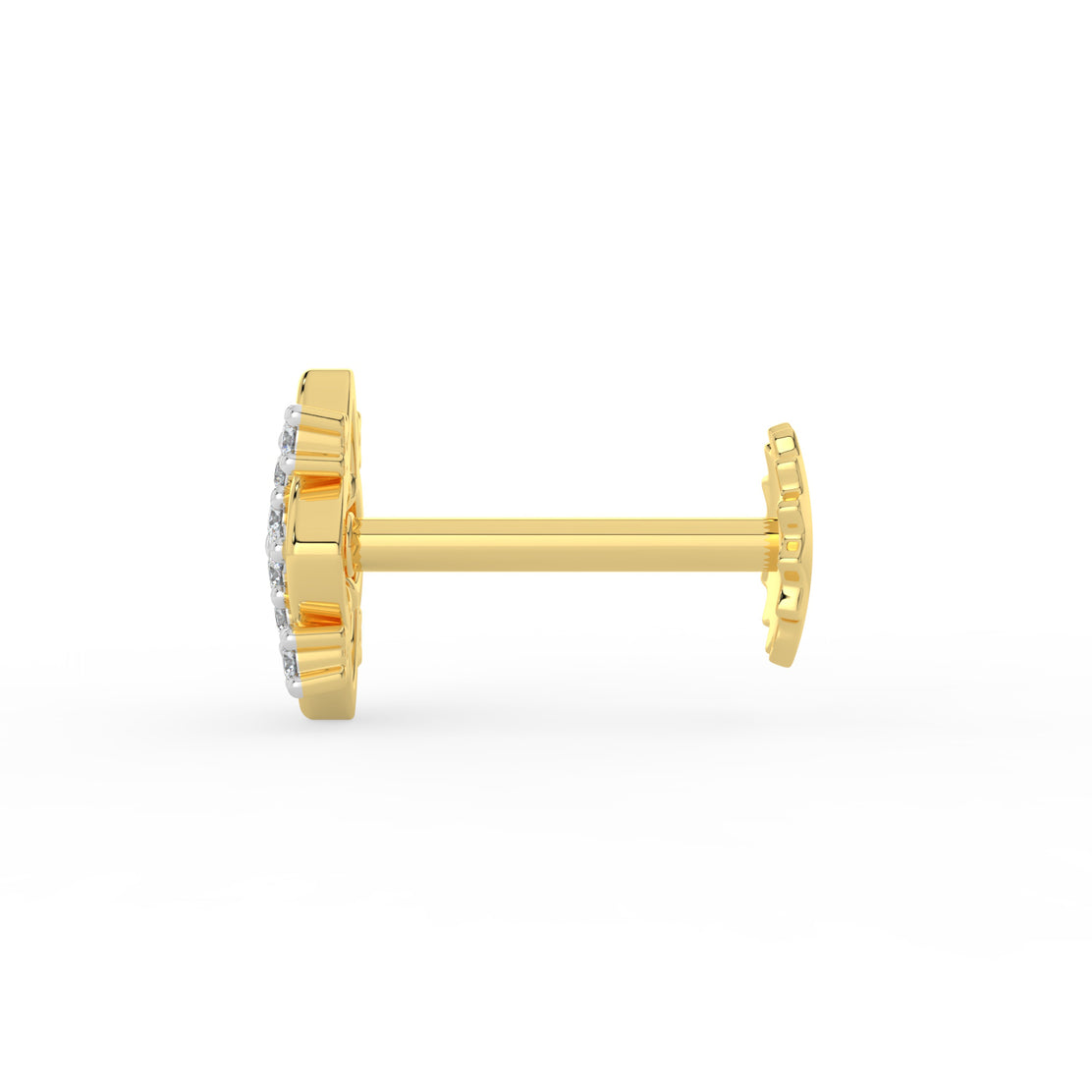 Regal Bloom Lab Diamond Nose Pin