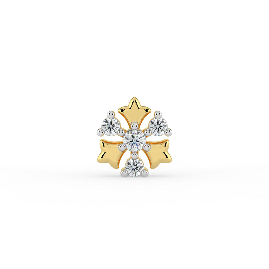 Graceful Glow Lab Diamond Nose Pin