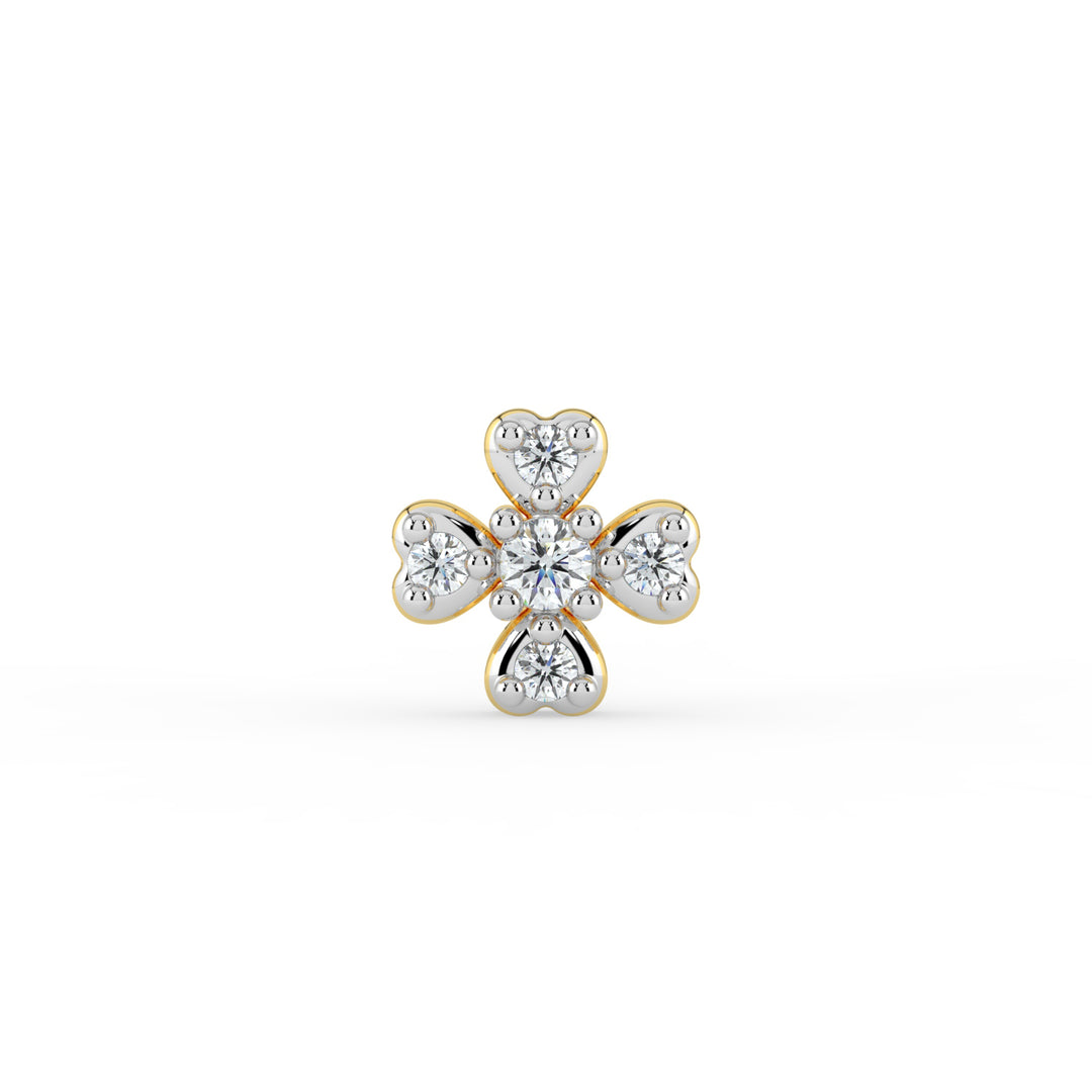 Blossom Brilliance Lab Diamond Nose Pin