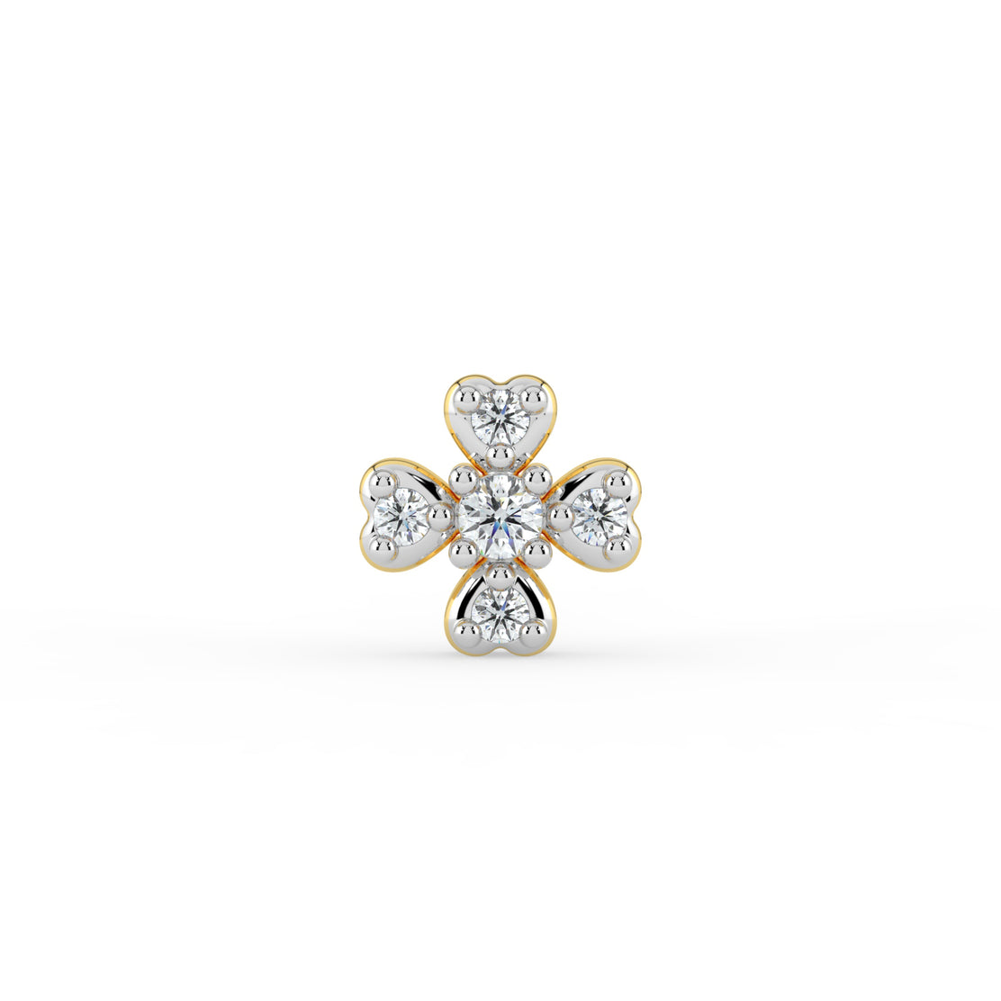 Blossom Brilliance Lab Diamond Nose Pin
