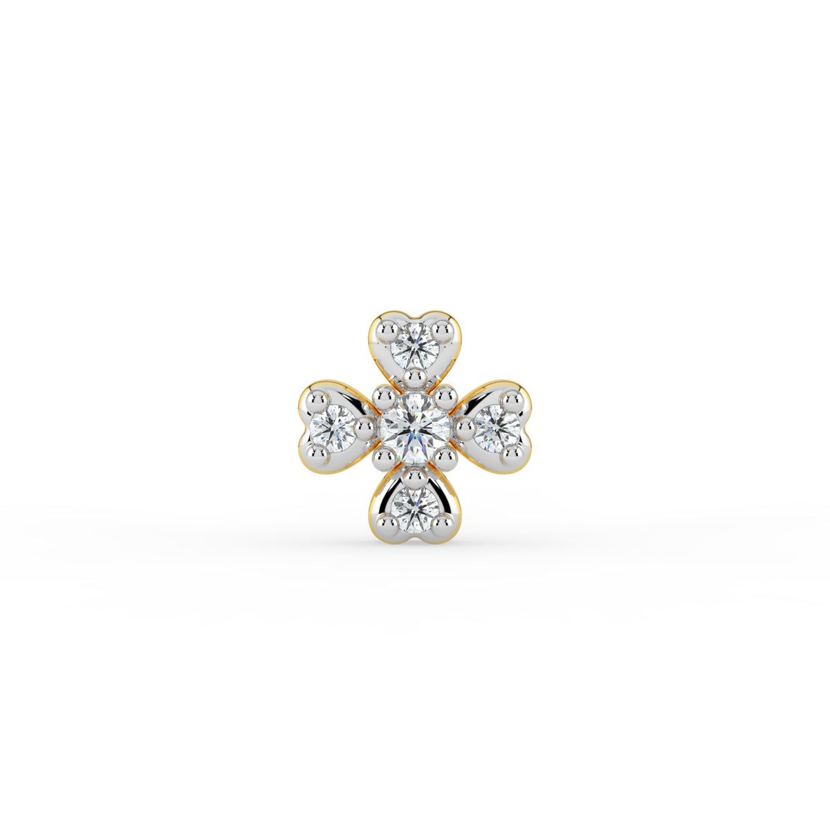 Blossom Brilliance Lab Diamond Nose Pin