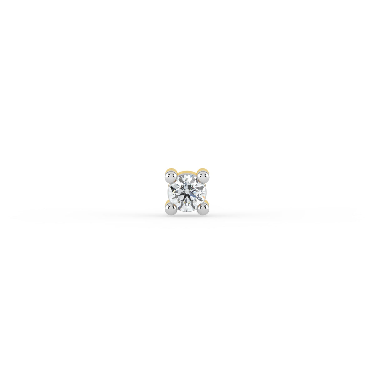 Petite Solitaire Lab Diamond Nose Pin