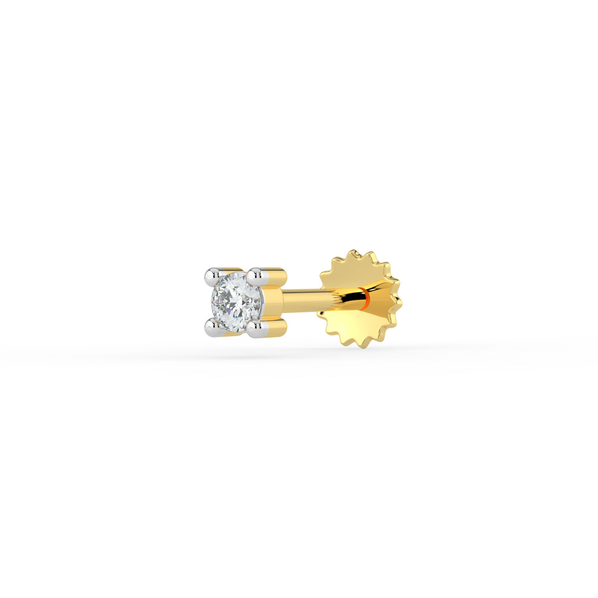 Petite Solitaire Lab Diamond Nose Pin