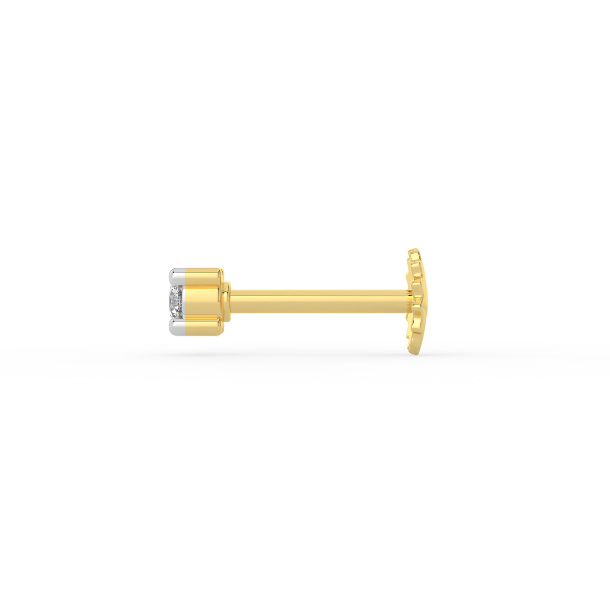 Petite Solitaire Lab Diamond Nose Pin