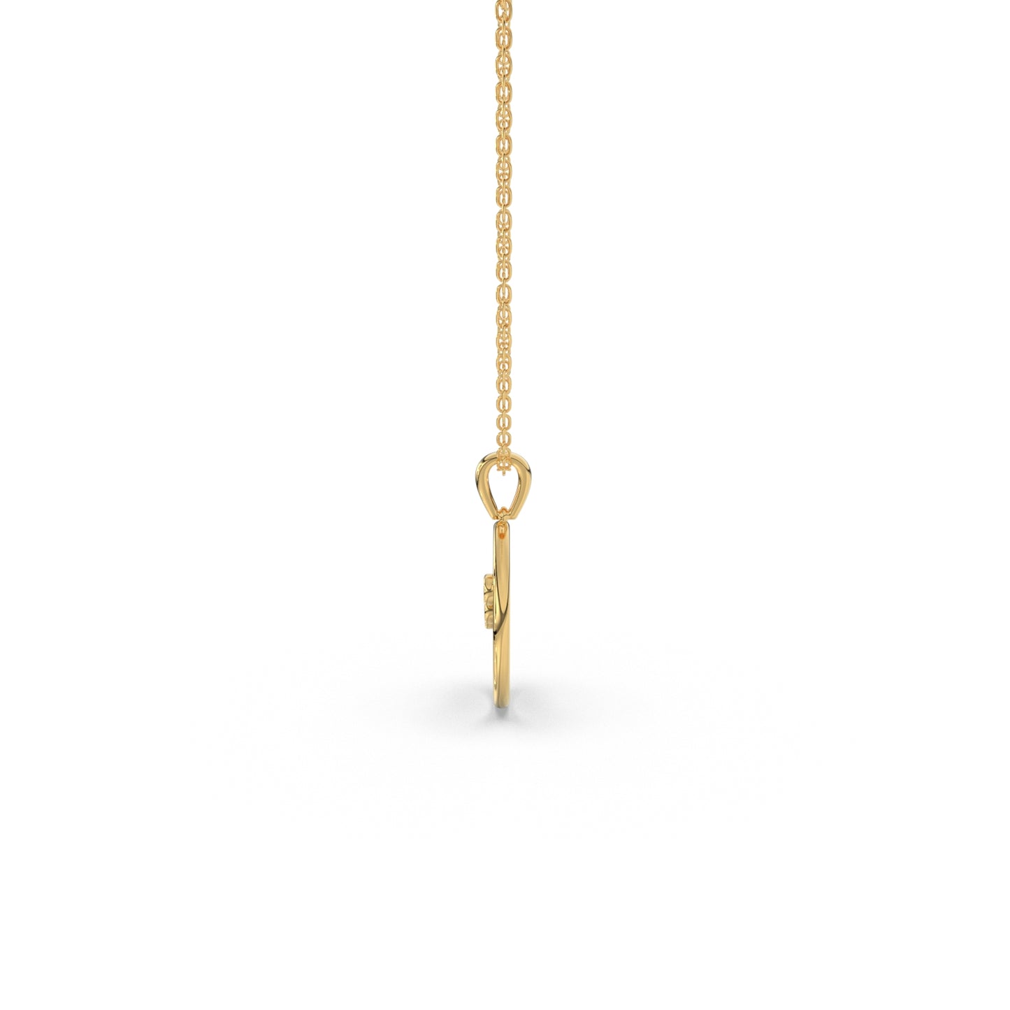 Gilded Radiance Pendant (With Chain)