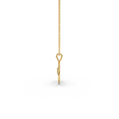 Gilded Radiance Pendant (With Chain)