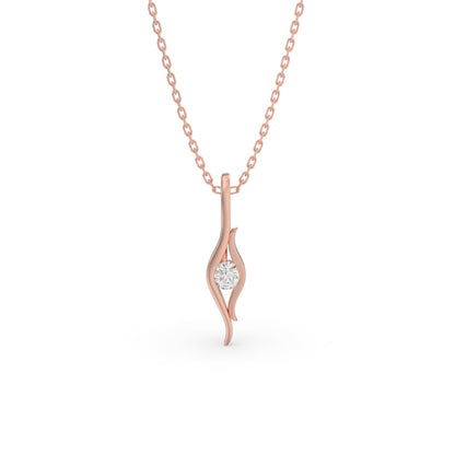 Pristine Light Solitaire Pendant (With Chain)