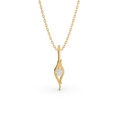 Pristine Light Solitaire Pendant (With Chain)