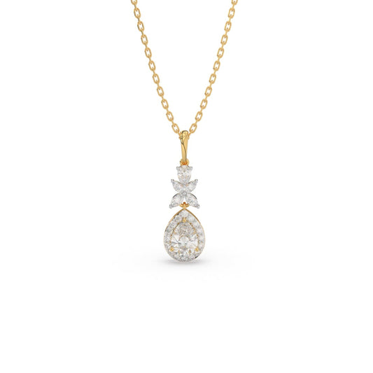 Timeless Glow Solitaire Pendant (With Chain)