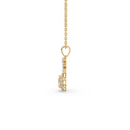 Timeless Glow Solitaire Pendant (With Chain)