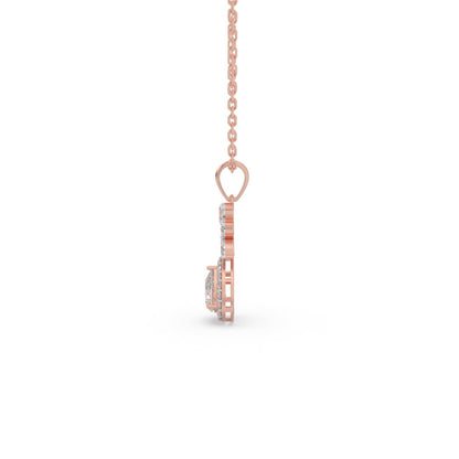 Timeless Glow Solitaire Pendant (With Chain)