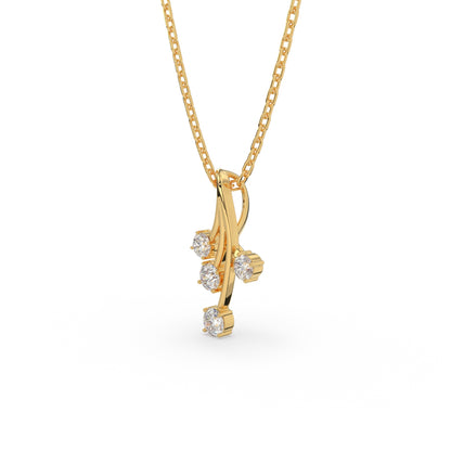 Velvet Spark Pendant (With Chain)